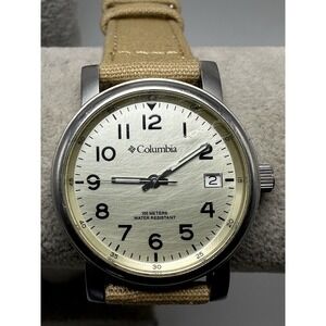 Columbia CL-7246 New Battery Mens Watch 36MM 7.75" Nylon Band P66
